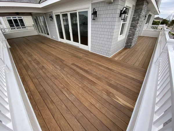 Red Cedar Construction deck project, photograph 1